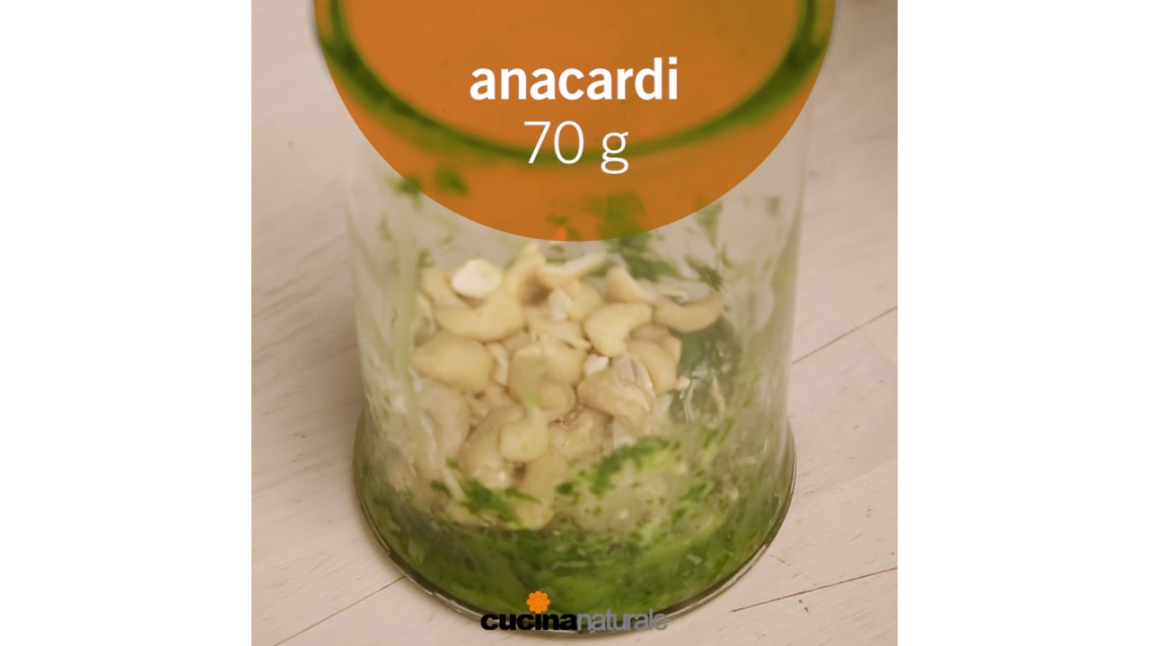 Pesto vegan al basilico e anacardi YouTube