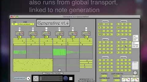 Max/MSP generative music and rhythm program