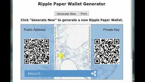 How to create a Ripple (XRP) offline paper wallet