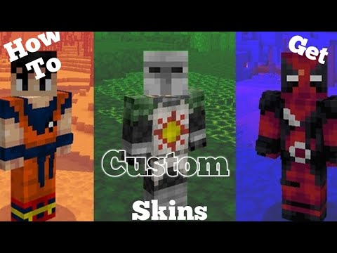 Как будет выглядеть скин майнкрафт How to get custom skins in Minecraft (bedrock) - YouTube