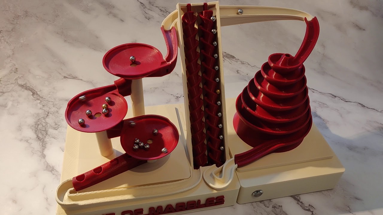 The Double Screw Out Of Marbles Duo Marble Machine YouTube