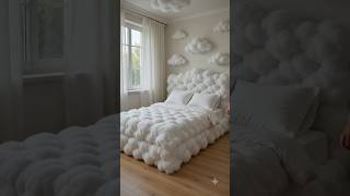 Sleeping on the clouds ☁️✨ The softest dream bed ever created! Would you sleep here? 😴🌙