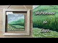 Painting with watercolor on glass  how i prime surfaces for watercolor and gouache