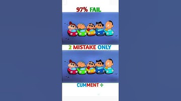 Thumbnail of Find the difference | 99% people fail #spot #find #shinchan #doremon #pogo #findthedifference