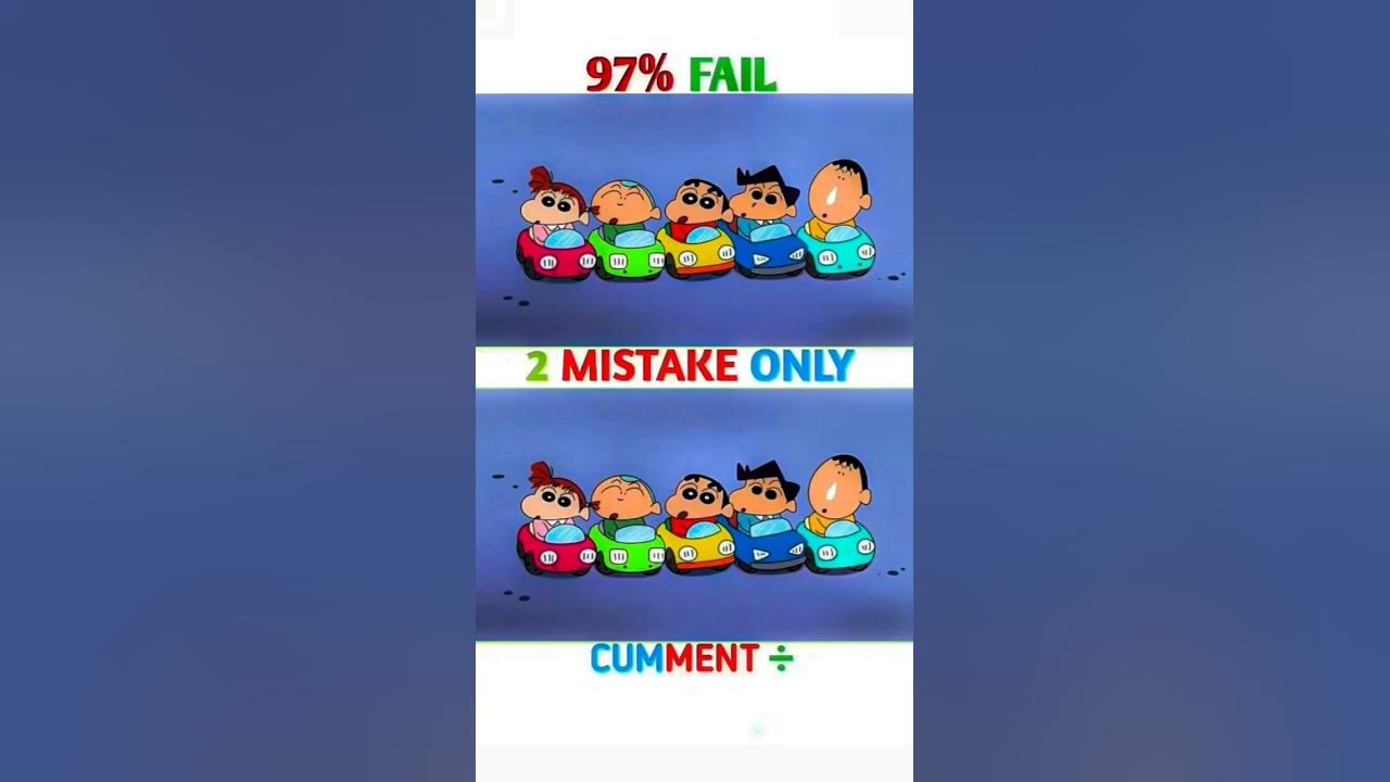 Find the difference | 99% people fail #spot #find #shinchan #doremon #pogo #findthedifference