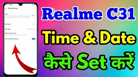 How to Set Date And Time In Realme c31| Realme c31 Me Date And Time Set Kaise Kare