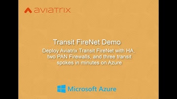 Transit FireNet Demo