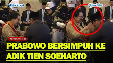 MOMEN PRABOWO Bersimpuh Berikan Bintang Mahaputra ke Adik Tien Soeharto