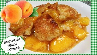 How To Make Homemade Southern PEACH COBBLER From Scratch Recipe