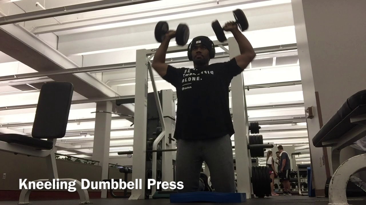 Kneeling Dumbbell Press YouTube