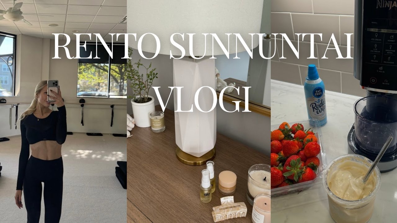 VLOGI: uusi perheenjäsen, barre-tunti, ruokakauppa, jäätelökoneen testailua...