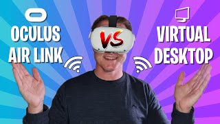 WHAT'S BEST FOR WIRELESS PCVR GAMES? | Air Link vs Virtual Desktop Quest 2 Comparison Profile