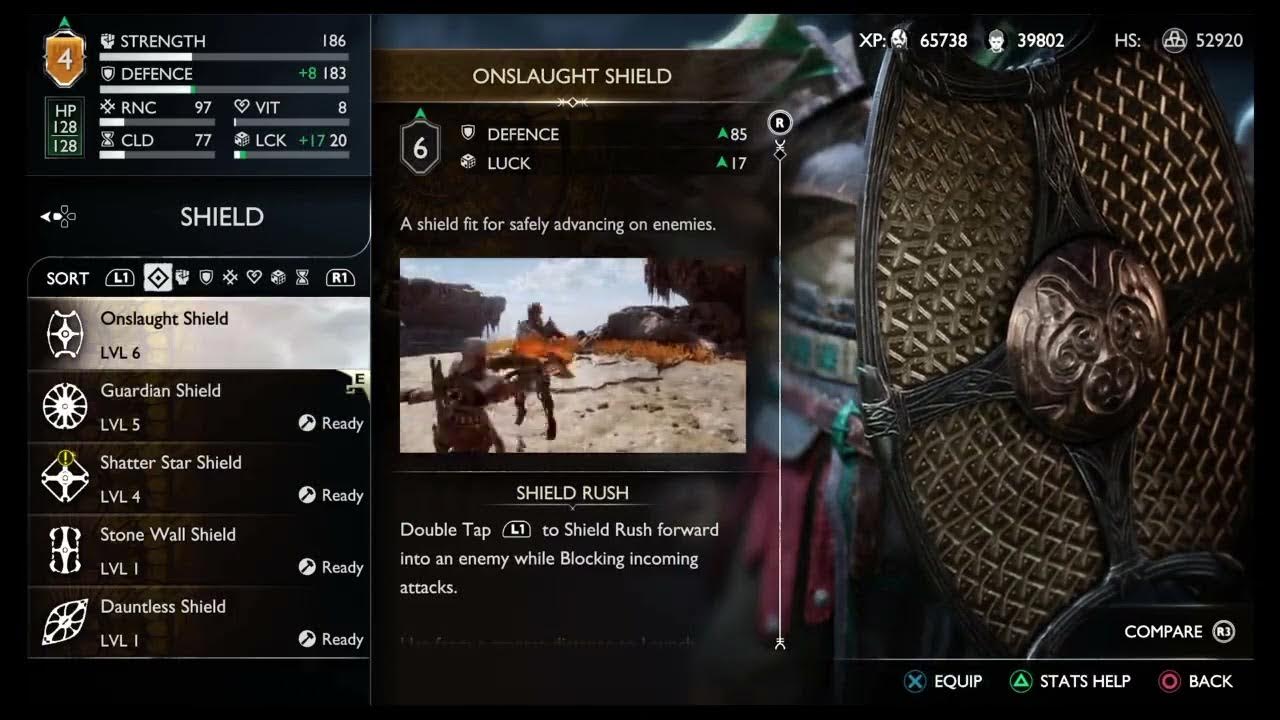 How to get Onslaught Shield , Upgrade Onslaught Shield God Of War