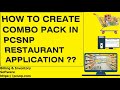 Create Combo Pack for Sale | Billing software for Restaurant | PCSNP | 2020