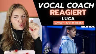 Gesangslehrerin reagiert- Justin Bieber - Lonely (Luca) The Voice Kids 2023