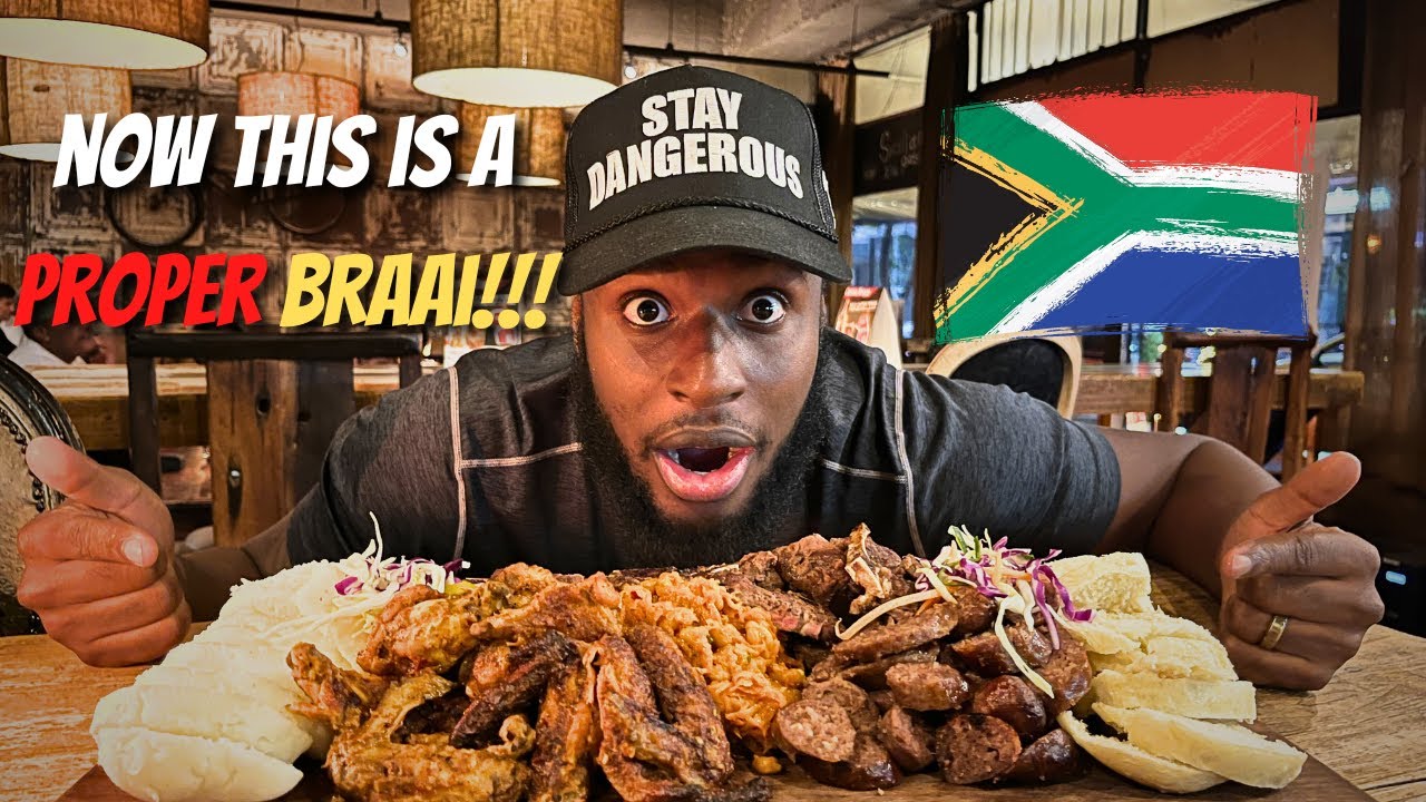 Black Americans try South African Braai at Maboneng | Pata Pata Restaurant
