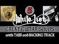 5 WHITE LION GREAT GUITAR SOLOS with TABS and BACKING TRACK | ALVIN DE LEON (2019)