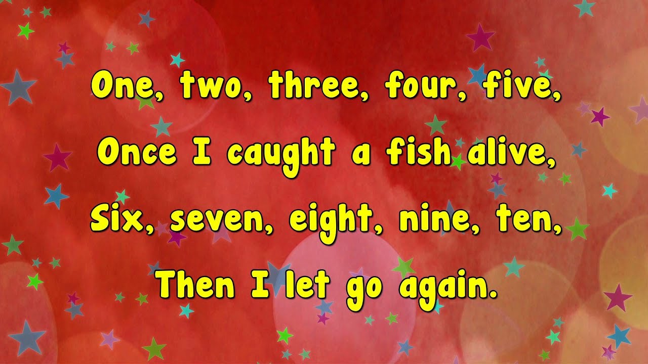 One, Two, Three, Four, Five - Nursery Rhyme with Karaoke 