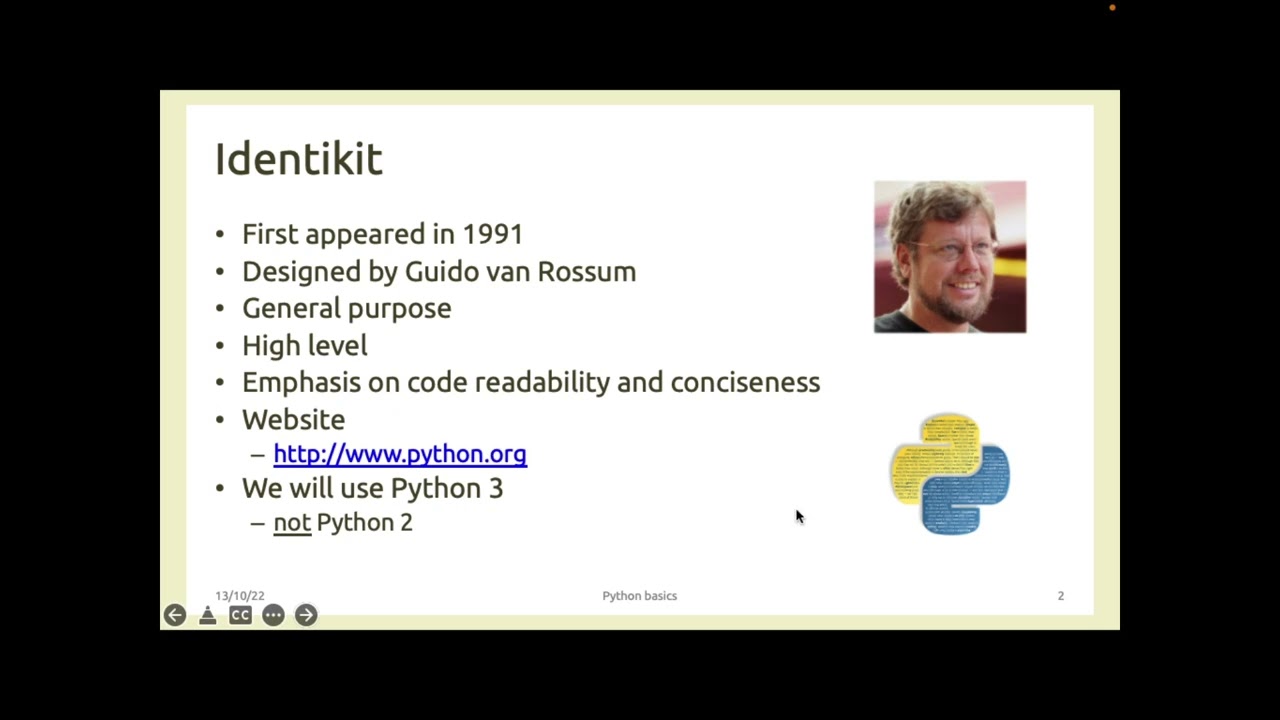 PdP-2022-L01: Introduzione al corso e al linguaggio Python