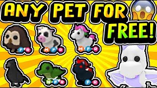 HOW TO GET FREE PETS IN ADOPT ME HACK! FREE LEGENDARY PETS HACK WORKING 100% February 2022 (Roblox)