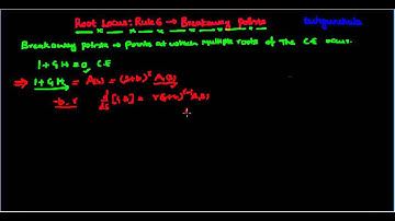 Root Locus rule6 breakaway points