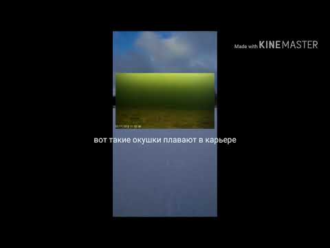 Лёд на карьере в поселке Шамокша, Лодейнопольский район