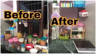 Indian non modular kichen makeover / kichen organised / kichen ki deep cleaning kaise kare