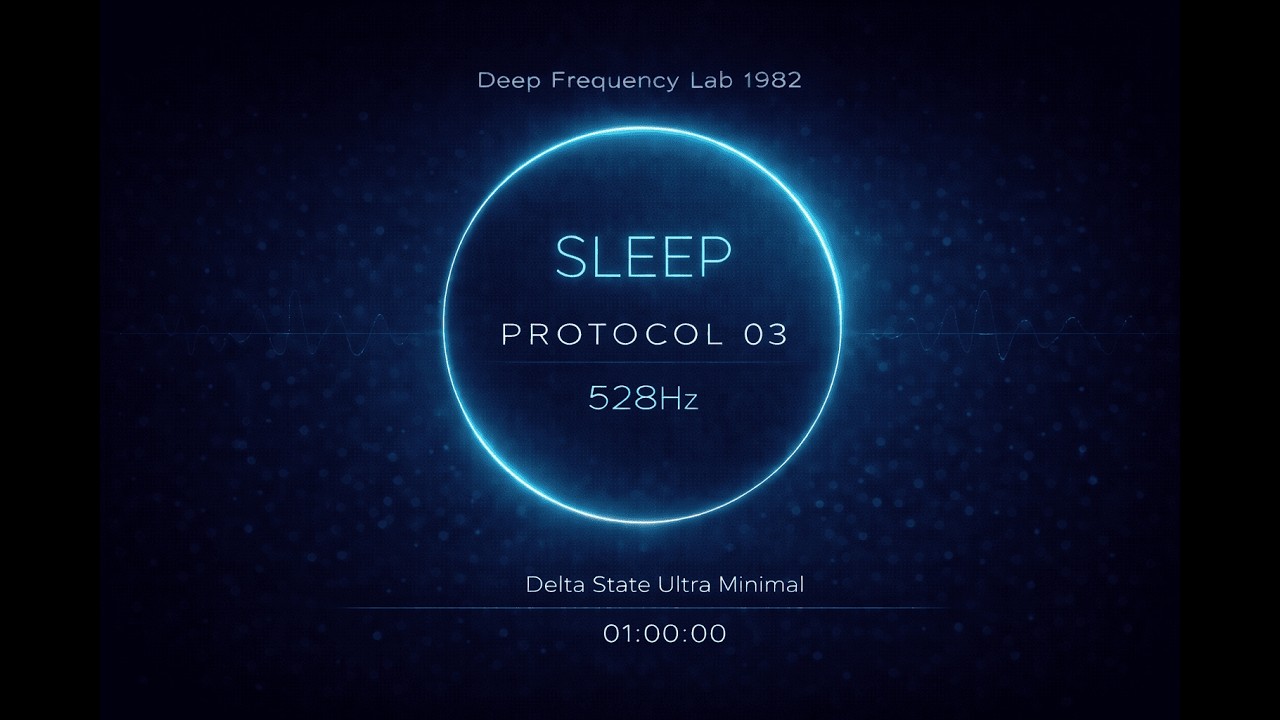SLEEP PROTOCOL 03 | 528Hz Delta State Ultra Minimal (1 Hour)