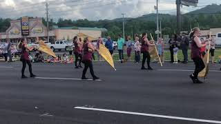 High school marching band parade ...