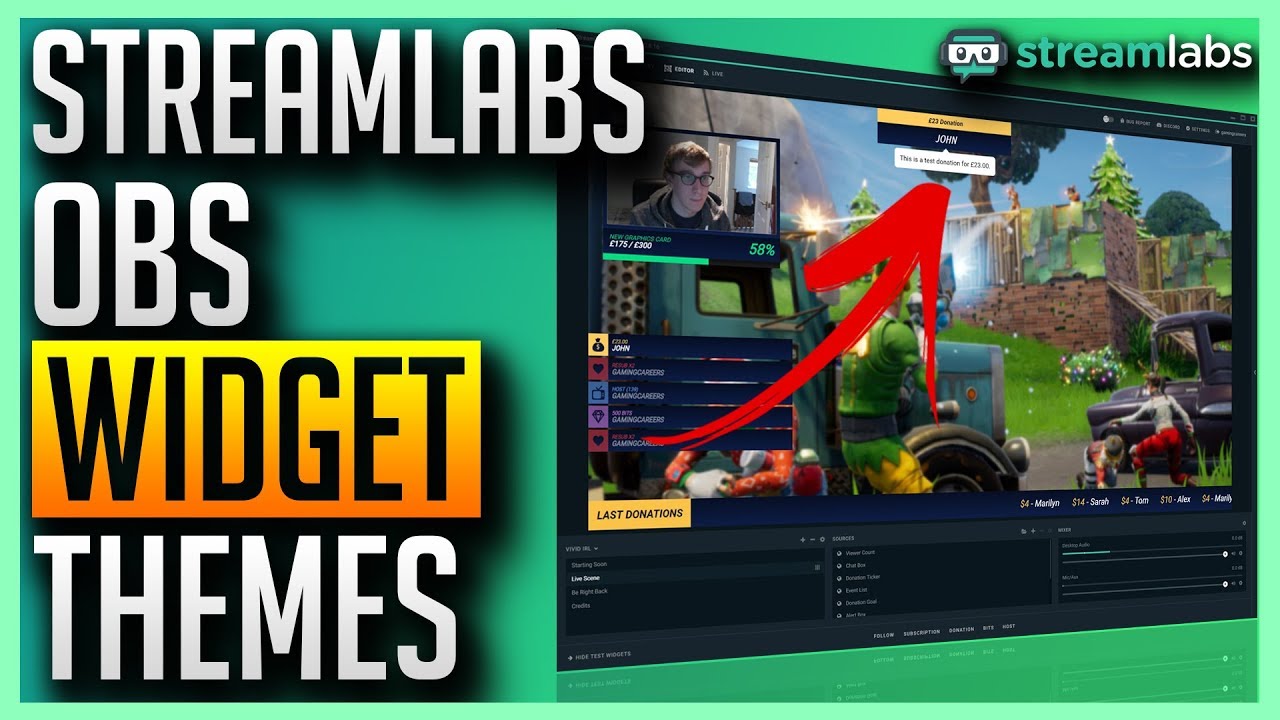 Streamlabs Obs Free Widget Themes Youtube
