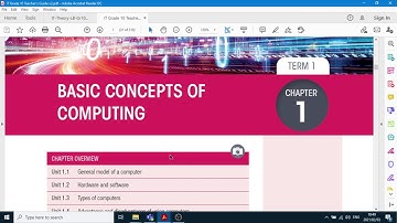 Grade 10 Chapter 1 Basic concepts of computing