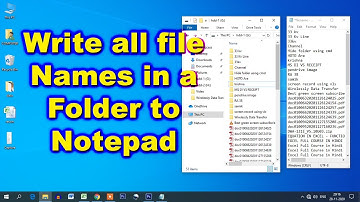 How to copy all file names in a folder to notepad in Hindi telling tuber