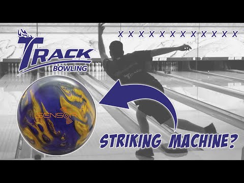 HOW MANY Strikes In A Row!? Track Bowling Sensor Bowling Ball Review w/ Matt Sanders