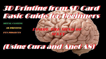 3D Printing from SD Card Basic Guide for Beginners (Using Cura and Anet A8)