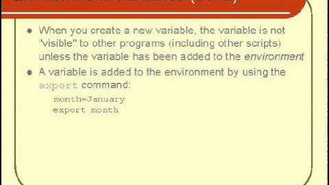 04. Unix Shell Scripting Tutorial - Shell Programming Features (Part 2)