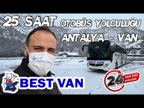 25 SAAT SÜREN OTOBÜS YOLCULUĞU!!! KAR, KIŞ, KIYAMET / 2020 TOURISMO İLE (#24saatüzeriyolculuk)