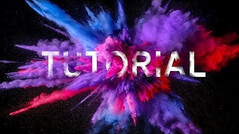 Photoshop Tutorials | Powder Blast Text Effect