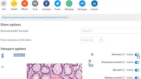 Share whole slide images, virtual microscopy, and digital pathology through My Pathomation