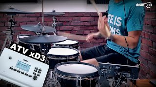 ATV xD3 sound module demo with drum-tec Jam NG electronic drums
