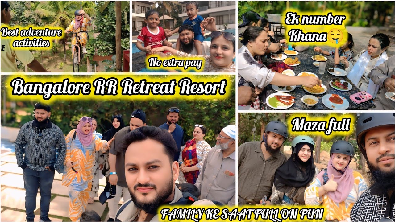 Bangalore Rr retreat resort me family ke saath 😊 || Best & Budget  place to visit within Bangalore 