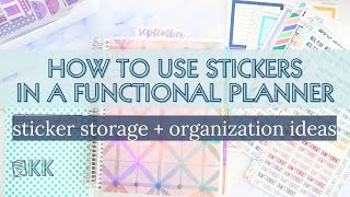 10 Functional Planner Sticker Tips! Storage and Organization Ideas with PlannerKate and Erin Condren