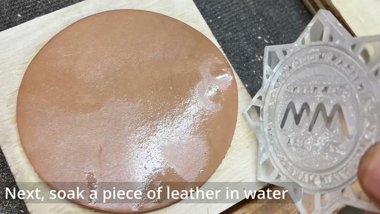 Leather Stamping using CNC carved acrylic YouTube