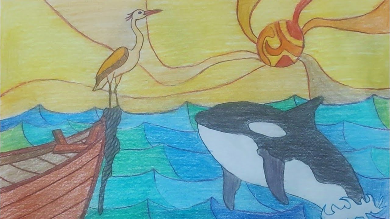 HOW TO DRAW a hunt ; the killer whale and