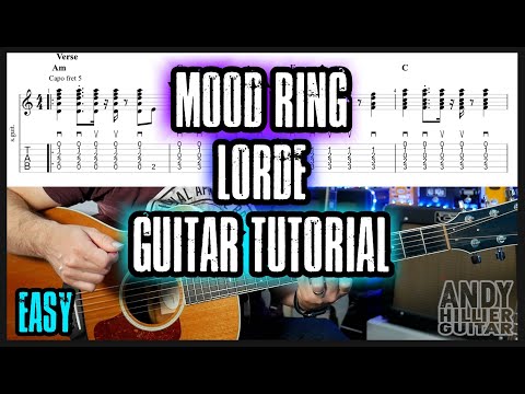 Lorde Mood Ring Guitar Tutorial Lesson