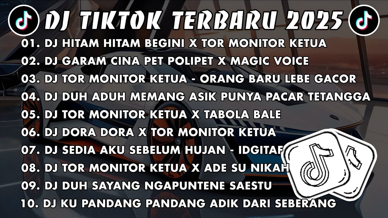 DJ TIKTOK TERBARU 2025 🎧 DJ HITAM HITAM BEGINI X TOR MONITOR KETUA 🎵 DJ GARAM CINA PET POLIPET VIRAL