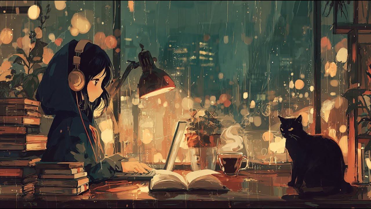 Rain Cafe ☕🌧️ Focus Loop (No Vocals) #01 | Cozy Study & Deep Focus Lofi