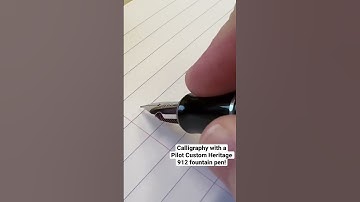 Pilot FA nib calligraphy is super satisfying!