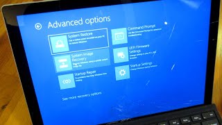 Surface Pro - Recovery and Restore Screens
