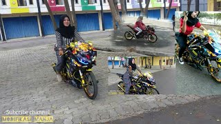 KEREN Cewek Naik Cbr jari jari KAHAL SQUAD