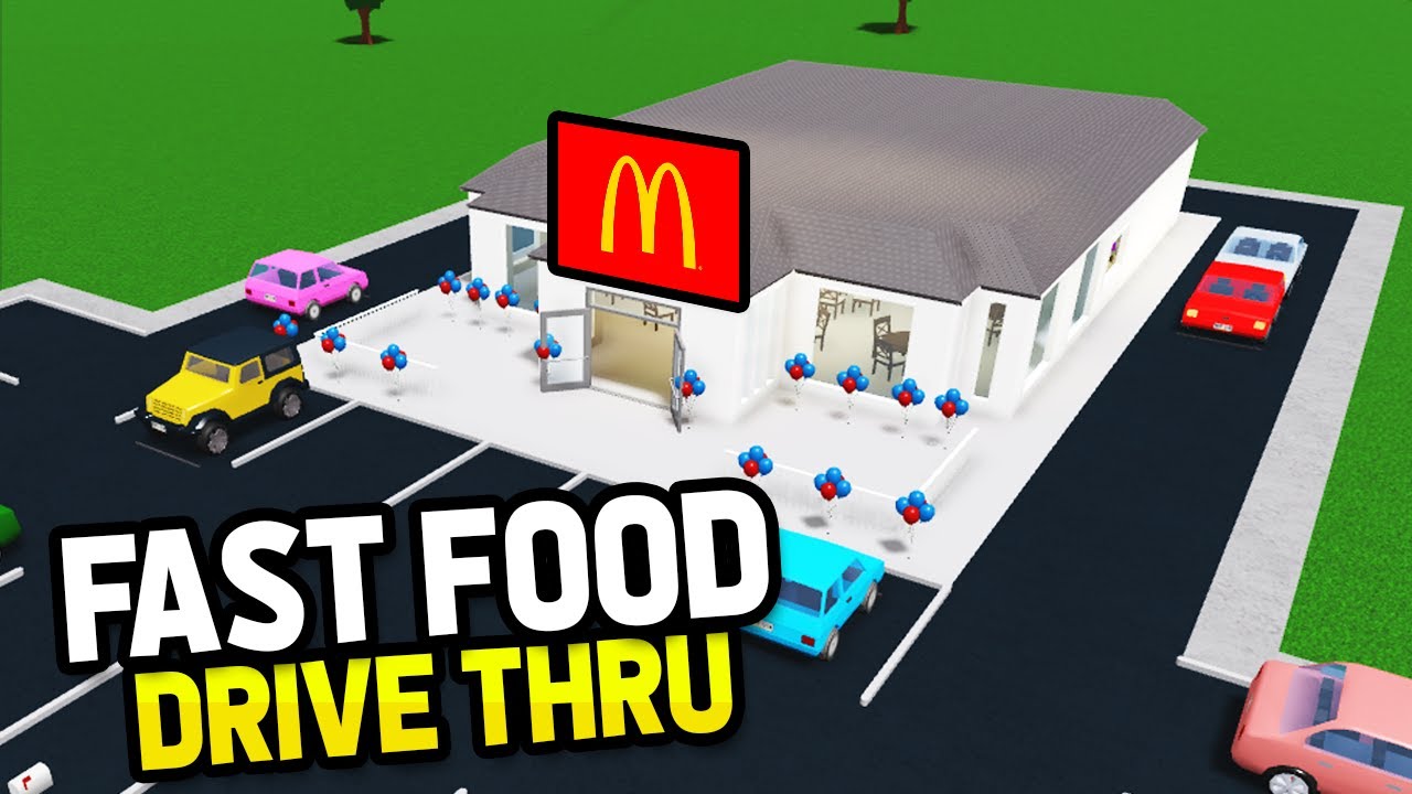 Building A Fast Food Drive Thru In Roblox Bloxburg Youtube - fast food codes roblox welcome to bloxburg